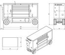 Servante d'atelier robuste avec 2 armoires et 7 tiroirs - Grandes roues avec freins à disque - Set de 514 outils MW Tools MWE512TR2