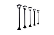 Borne LED Extérieure 90cm pour Ampoule E27 (Pack) - Pack de 5 / Noir