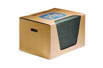 Pig - Lot 200 Feuilles Absorbantes Simples Épaisseur MD+ - Gris - 38cm x 51m - Éco-responsable