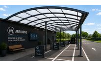 ABRI DRIVE OVALUX – SOLUTION DE RETRAIT ET DE COLLECTE COUVERTE
