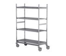 Chariot 4 Etageres Inox Rtwz 1800x1200x500 F=200 Kg