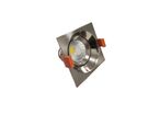 Spot Encastrable LED COB Carré Orientable 8W 60° ALU - Blanc Chaud 2300K - 3500K