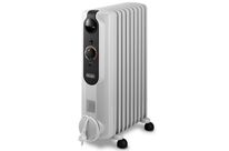 Delonghi - Radiateur bain d&amp;#039;huile 2000W Blanc - 9 éléments - Thermostat d&amp;#039;ambiance - Idéal pour 24m²