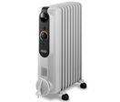 Delonghi - Radiateur bain d'huile 2000W Blanc - 9 éléments - Thermostat d'ambiance - Idéal pour 24m²