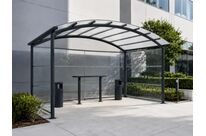 Abri fumeurs aluminium sur mesure | Ovalux