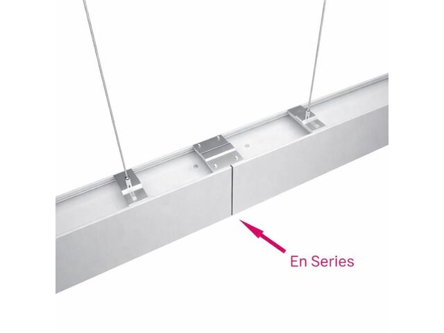Suspension Linéaire LED 120cm 36W Interconnectable BLANC - Blanc Chaud 2300K - 3500K