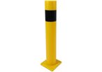 Viso - Poteau de protection flexible - Ø 160mm H 1000mm Polyuréthane Noir/Jaune - À visser - Idéal Entrepôt Parking