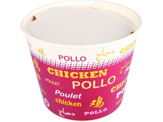 Pot chicken bucket avec couvercle 85OZ 250 CL PPT (X300-6X50) Firplast