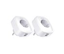 Prise Connectée Wifi 16A (Lot de 2) - Avec 2 Ports USB 2.1A