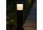 Borne de Jardin Solaire 60cm Noire 3000K/6400K