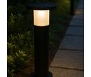 Borne de Jardin Solaire 60cm Noire 3000K/6400K
