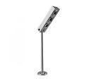 Spot 3 LED Tête rectangle sur tige