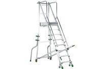 Facal - Plate-forme mobile PIR 8 marches Aluminium - Hauteur travail 3.64m - Charge 150kg - Norme EN 131