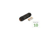 Pack de 10 - Connecteur étanche IP68 3 fils 1,5mm2