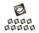 Pack de  10 - Support Spot Carré Orientable - Inox
