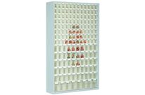 Armoire à quincaillerie Stala STH - Acier Gris 2000x1270x285mm - 154 Bacs Transparent - Charge 102kg - Livrée montée