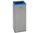 Var - Poubelle de tri intérieur Quadro - 79L Anthracite - Acier Carré - Tri Sélectif