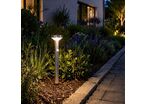 Pack de  5 - Spot Solaire LED à piquer 2W 50cm IP44 Rond avec Détecteur PIR Aluminium