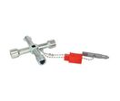 Knipex - Clé universelle Profi-Key 76mm - Zinc - Carré 5-8mm, Triangle 9mm - Poignées longues