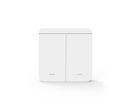 Interrupteur Mural sans Fil Bouton Double avec 2 Récepteurs 220V 10A