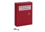 Coffret pour registre de sécurité - Rouge - Format A4 - Acier - 35cm Hauteur