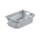 Bac plastique 600 x 400 emboîtable 70% ajouré
