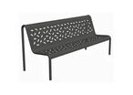 Banc public en acier Tubular