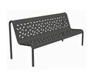 Banc public en acier Tubular