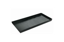 Lot de 5 Bacs de Rétention Noirs 1240x595x80 mm - 55 L Recyclés - Résistants Acides &amp;amp; Bases - Éco-responsable