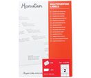 Manutan Expert - Étiquettes Multifonction A5 Blanc 210x148mm - Lot de 200 - Éco-responsable