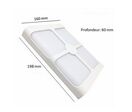 Applique Murale LED 18W IP44 4 Faisceaux Rectangulaire BLANC