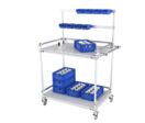 Poste de travail mobile et picking | Chariot avec supports rails à bec N° 38A-1