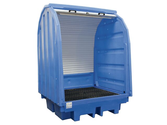 Armoire PE fermée pour 4 barils MW Tools OQP4