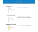 Profilé Aluminium Encastrable 2M pour Faux Plafond Éclairage Indirect