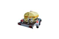 Ensemble cuve ovale PFV 2 000 l équipée sur remorque routière + pompe thermique WX15 - CEMO