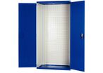 Bott - Armoire d'atelier haute nue avec fond perforé - 1050x650x2000 mm - Gris/Bleu - Charge 1500 kg