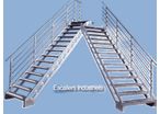 Escalier droit industriel