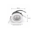 Spot LED Encastrable 9W CCT Noir et Blanc