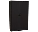 Manutan Expert - Armoire métal haute Orel 120x195cm Noir - 4 tablettes 45kg - Fermeture à clé - Livrée montée