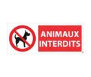 Panneau picto animaux interdits