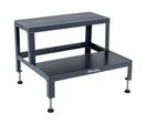 Manutan Expert - Marchepied 2 marches Acier - Charge 150kg - Hauteur 475mm - Robuste et Stable