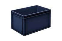 UTZ - Bac norme Europe Plein Bleu Recyclé 60L - Gerbable - Plastique