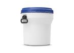 Curtec - Baril Emboîtable Étanche 30L Blanc - Usage Alimentaire HACCP - Polyéthylène Haute Densité - Recyclable
