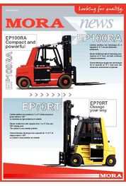 Catalogue Newsletter MORA spécial gros tonnage compact électrique