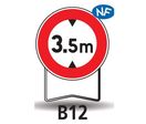 Panneau "3.5 Mètres" - Classe T1  : 524410