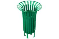 Poubelle de ville renforcé en fer avec seau Rio