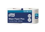 Tork - Bobine d'essuyage industriel Plus Combi - Blanc - 2 plis - 25500 cm - Usage alimentaire - Éco-responsable