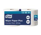 Tork - Bobine d'essuyage industriel Plus Combi - Blanc - 2 plis - 25500 cm - Usage alimentaire - Éco-responsable