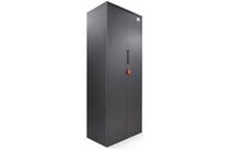 Armoire Haute Reconditionnée - À Portes Battantes - Gris Anthracite