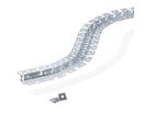 Profilé Aluminium Flexible 2M Cache Opaque Blanc